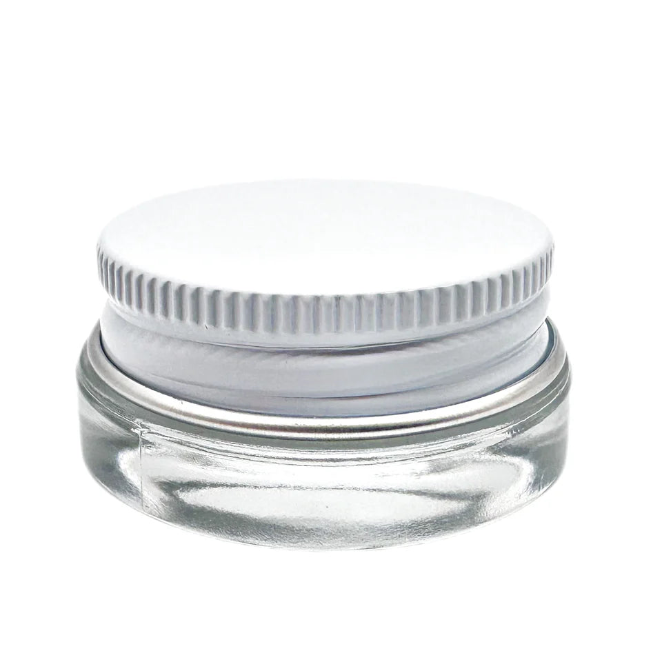 7 ml White Cap Aluminum Cap Glass Jar (200pcs)