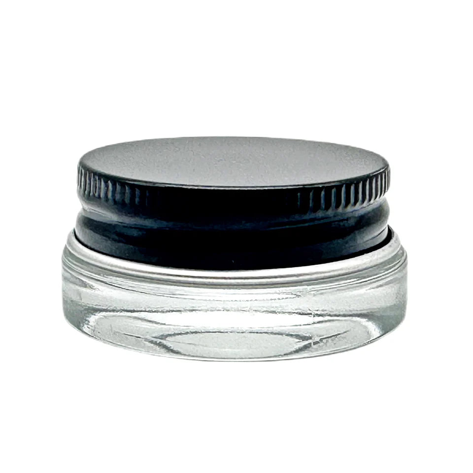 7 ml Black Cap Aluminum Cap Glass Jar (200pcs) (Copy)